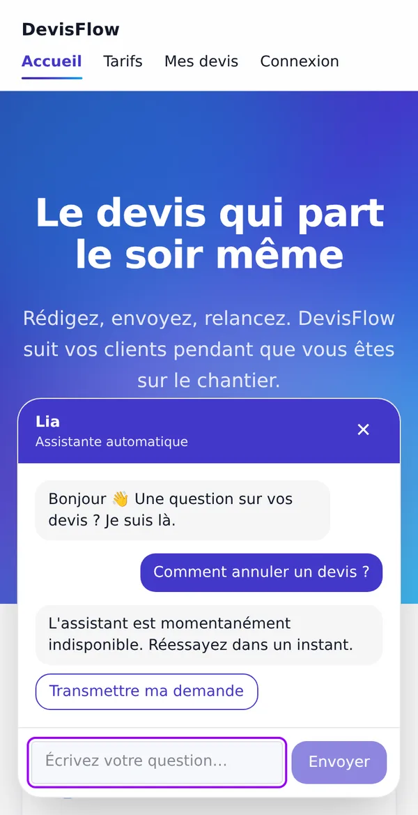 Lia — support client